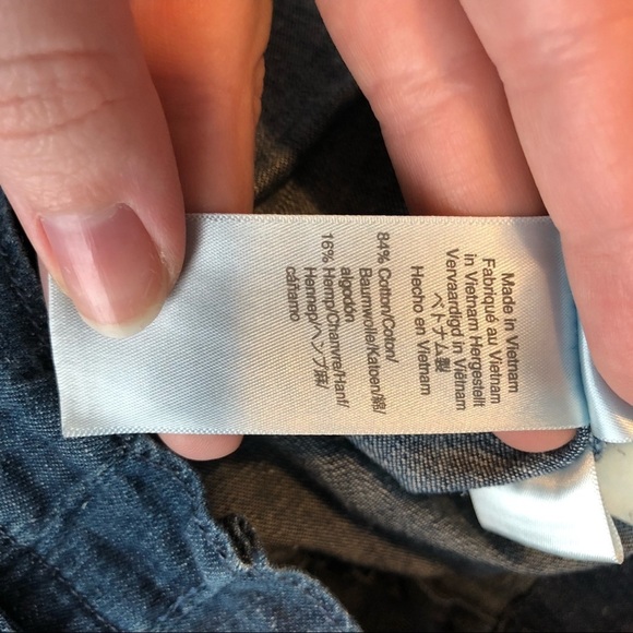 J.CREW Paper-Bag Pant Chambray Denim High Waist Tie Belt Pockets Pleated An054 0 - Picture 11 of 13